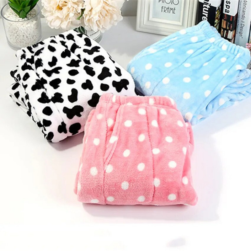 Talvised pidžaamad Kodupüksid Naistele Mehed Elastsed Püksid Lahtised Soojad Paksud Fannel Pidžaamad Püksid Magamisriided Öörõivad Dropship