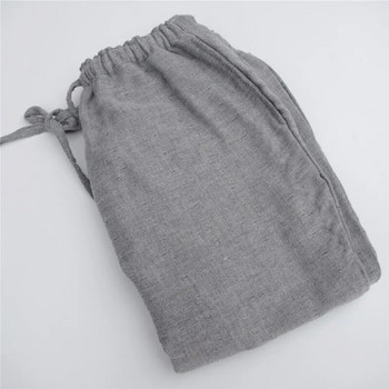 2023 Пролет Есен 100% памук Дамски долнища за сън Дамски нощни панталони с големи размери Спално облекло Дамски ежедневни раирани домашни панталони