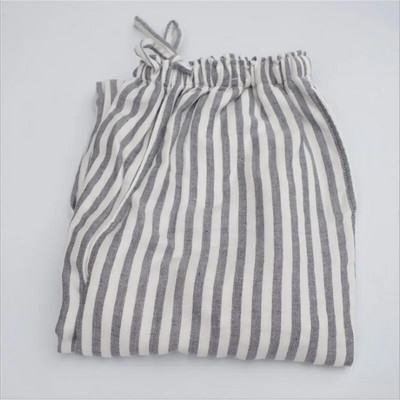 2023 m. pavasario ruduo, 100 % medvilnė, moteriškos apatinės apatinės kelnės, moteriškos didelio dydžio naktinės kelnės, moteriškos laisvalaikio dryžuotos namų kelnės