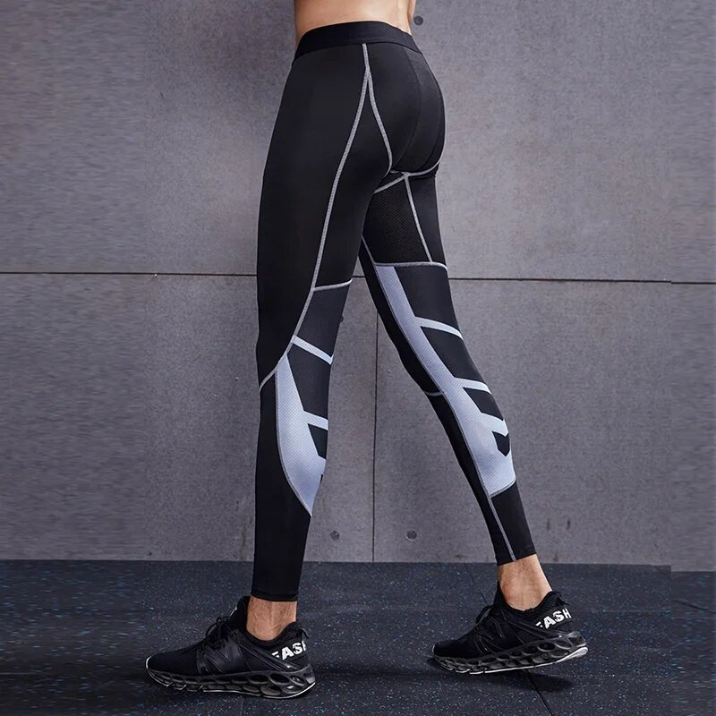 Kompressioonpüksid meeste hingavad korvpalli jõusaali säärised treeningud Fitness Jooksupüksid Meeste Dry Fit Sport Treening pikad püksid