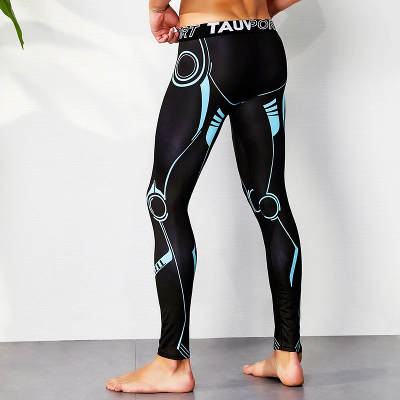 2019 m. naujausios vyriškos kompresinės kelnės bėgimo pėdkelnės, vyriškos dviračių sportinės pėdkelnės Deporte Mallas Hombre Running Hombre sportinės antblauzdžiai