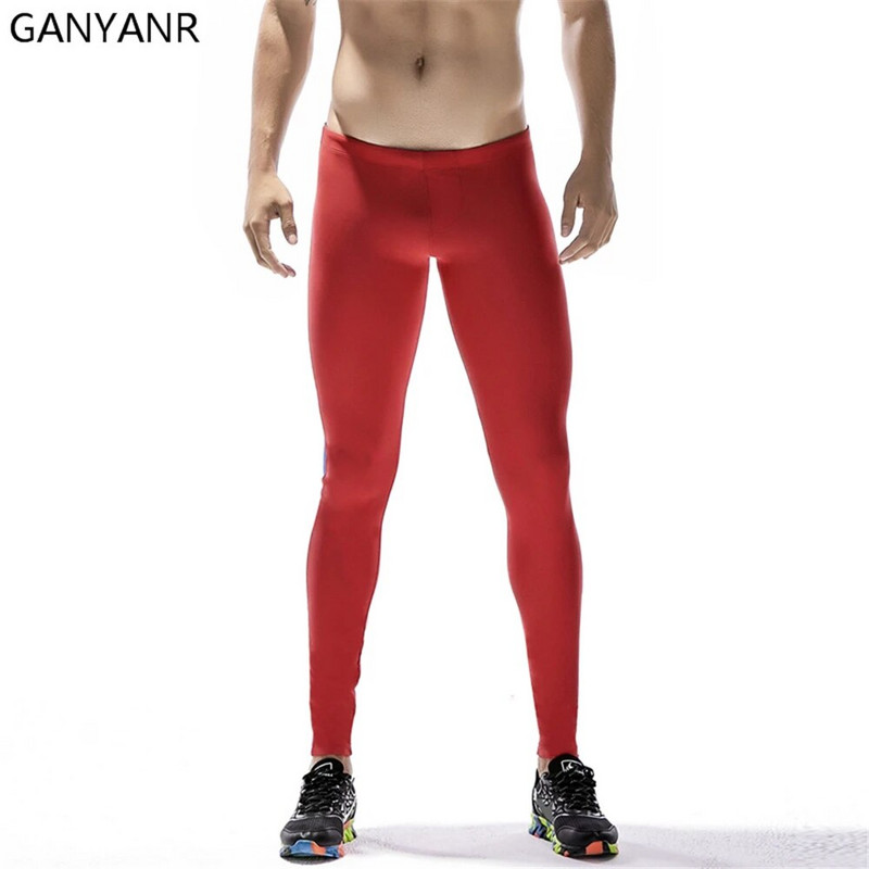 GANYANR Brand Hulahopke za trčanje Muška sportska odjeća Tajice Kompresijske hlače Košarkaške hlače za jogu Gimnastička dvorana Fitnes Sportske najlonske