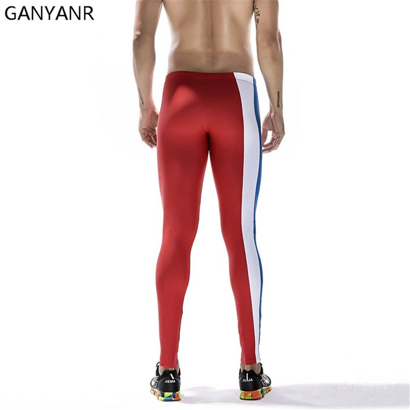 GANYANR Brand Hulahopke za trčanje Muška sportska odjeća Tajice Kompresijske hlače Košarkaške hlače za jogu Gimnastička dvorana Fitnes Sportske najlonske