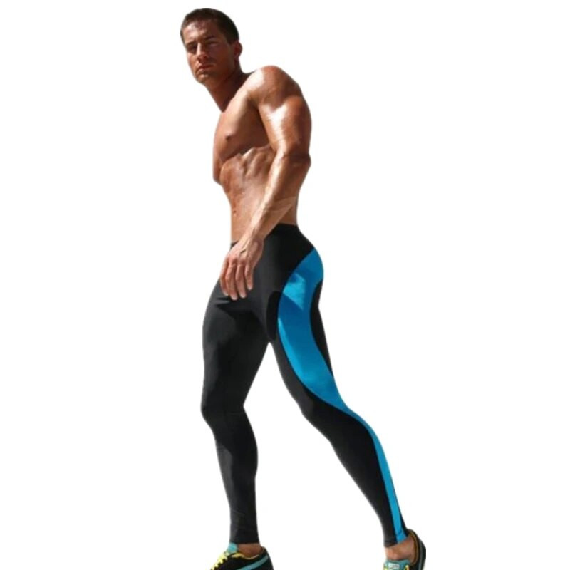 GANYANRi kaubamärgiga jooksupüksid meestele Compression Fitness Crossfit Treening Jõusaal Säärised Sport Sörkimine Pikad Jooga Sportlikud püksid