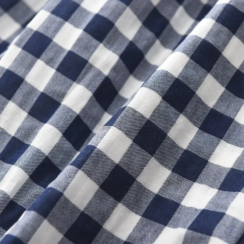 2022. Proljeće Jesen Novo Žene Muškarci 100% pamuk Gaze Donji dijelovi za spavanje Muške noćne hlače Odjeća za spavanje Pidžame za ljubitelje Ležerne karirane hlače