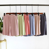 Ženske ljetne jednobojne modalne kućne kratke hlače s elastičnim džepom s uzicom u struku, ženske pidžame za spavanje, kratke pidžame