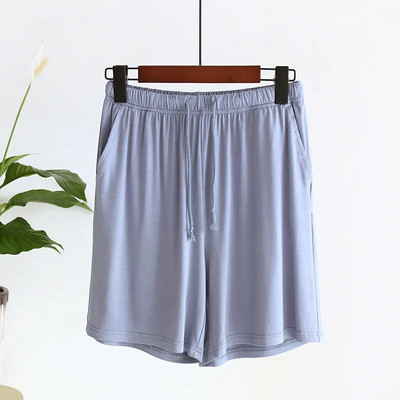 Ženske ljetne jednobojne modalne kućne kratke hlače s elastičnim džepom s uzicom u struku, ženske pidžame za spavanje, kratke pidžame