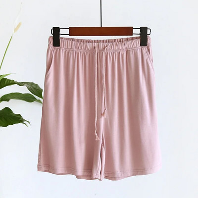 Ženske ljetne jednobojne modalne kućne kratke hlače s elastičnim džepom s uzicom u struku, ženske pidžame za spavanje, kratke pidžame