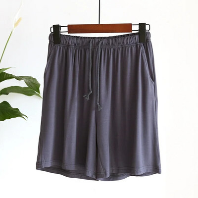 Ženske ljetne jednobojne modalne kućne kratke hlače s elastičnim džepom s uzicom u struku, ženske pidžame za spavanje, kratke pidžame