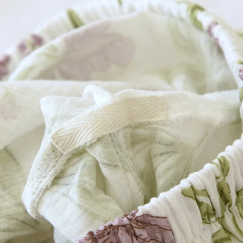 2024. aasta sügisene puuvillane krepp naiste pidžaamad vabaaja pehmed lahtised magamisriided pikkade varrukatega püksid pidžaamakomplektid ööriiete 2-osaline komplekt