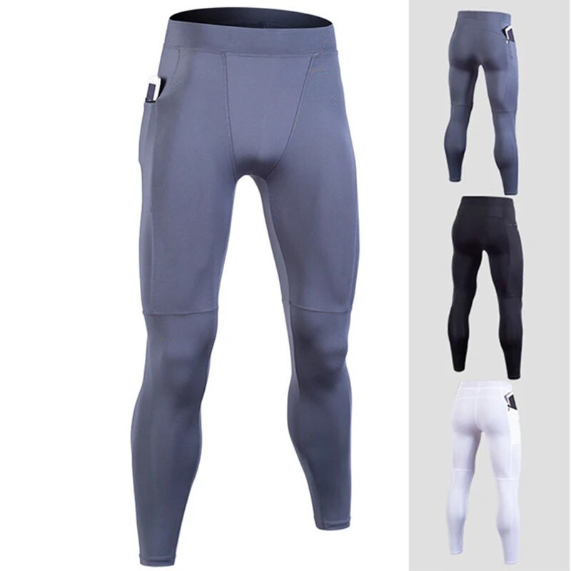 Jõusaal Treening Meeste Jooksupüksid Kompressioonjooga Püksid Fitness Säärised Treening Korvpall Jalgpall Treening Spordirõivad Püksid