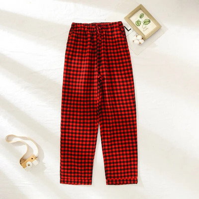 Karirani dizajn Tople zimske hlače za spavanje za žene Duge hlače od pamučnog flanela Kućna odjeća Lounge odjeća Pidžama Hlače Pidžama Femme