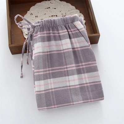 Karirani dizajn Tople zimske hlače za spavanje za žene Duge hlače od pamučnog flanela Kućna odjeća Lounge odjeća Pidžama Hlače Pidžama Femme