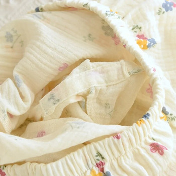 2024 Нови нощници с дълъг ръкав за дамски комплекти памучни пижами за жени Нощни дрехи за сън Домашно облекло Пижами