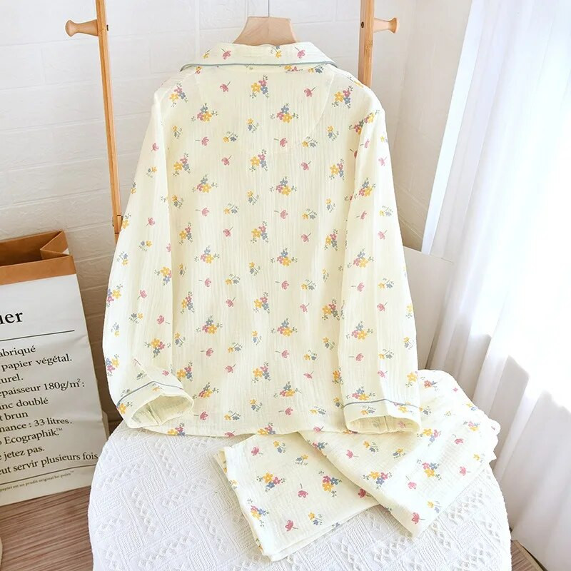 2024. Nova spavaćica s dugim rukavima za žene Odjeća za spavanje Kompleti pamučnih pidžama za žene Odjeća za spavanje Odjeća za spavanje Kućna odjeća Pidžame