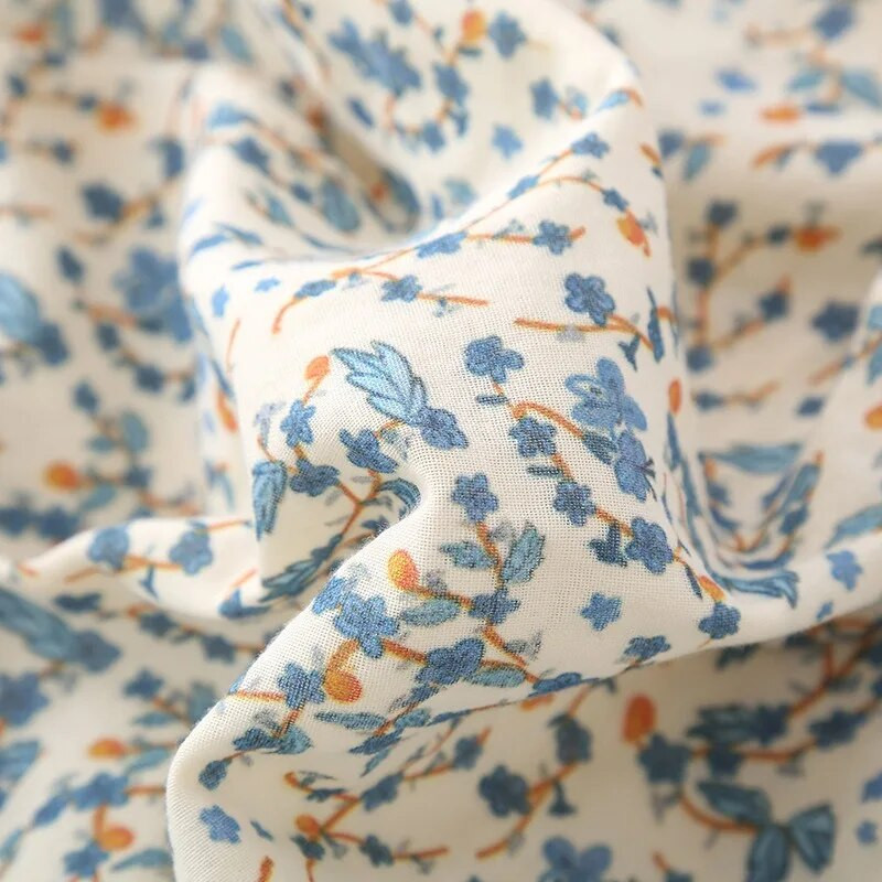 Suvine uus armas stiil tüdruk Värske lilleline Sling Öösärk õhukese lõiguga puhtast puuvillast marli armas printsess koduteeninduse öösärk