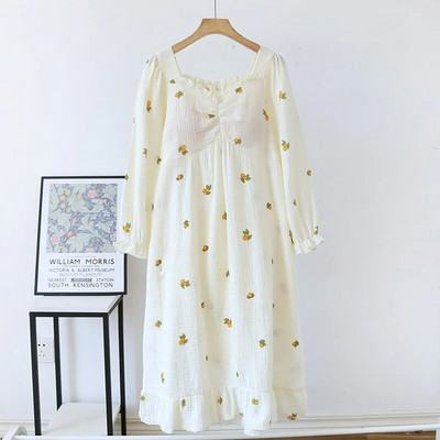 Kevadine korea stiilis avar öösärk, naiste magus V-kaelus, rinnakaitsega öösärk Jaapani õhuke hommikumantel pikkade varrukatega pidžaama