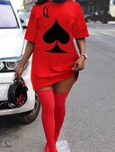 LW Haljine veće veličine Zelena mini haljina s printom O izreza za slobodno vrijeme Elegantne ležerne ženske haljine Ljeto 2023.