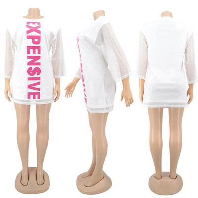 Blizgantys blizgučiai, raištiniai, Seksualios tvarsčių suknelės, moterys, brangios laiško raštais vakarėlio klubo suknelės, hip-hopo solidžios marškinėliai Vestidos