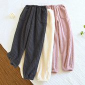 Zimska spavaća odjeća za par za žene Pidžama hlače Muškarci Pidžama Mujer Pidžama od debljeg flanela Donji dio džepova Kućna odjeća