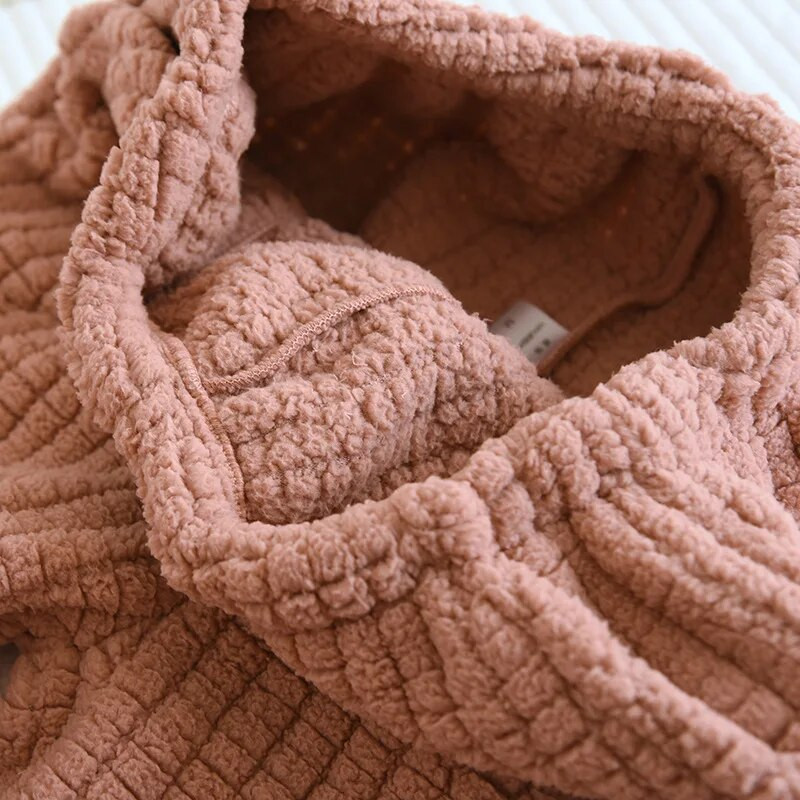 Zimska spavaća odjeća za par za žene Pidžama hlače Muškarci Pidžama Mujer Pidžama od debljeg flanela Donji dio džepova Kućna odjeća