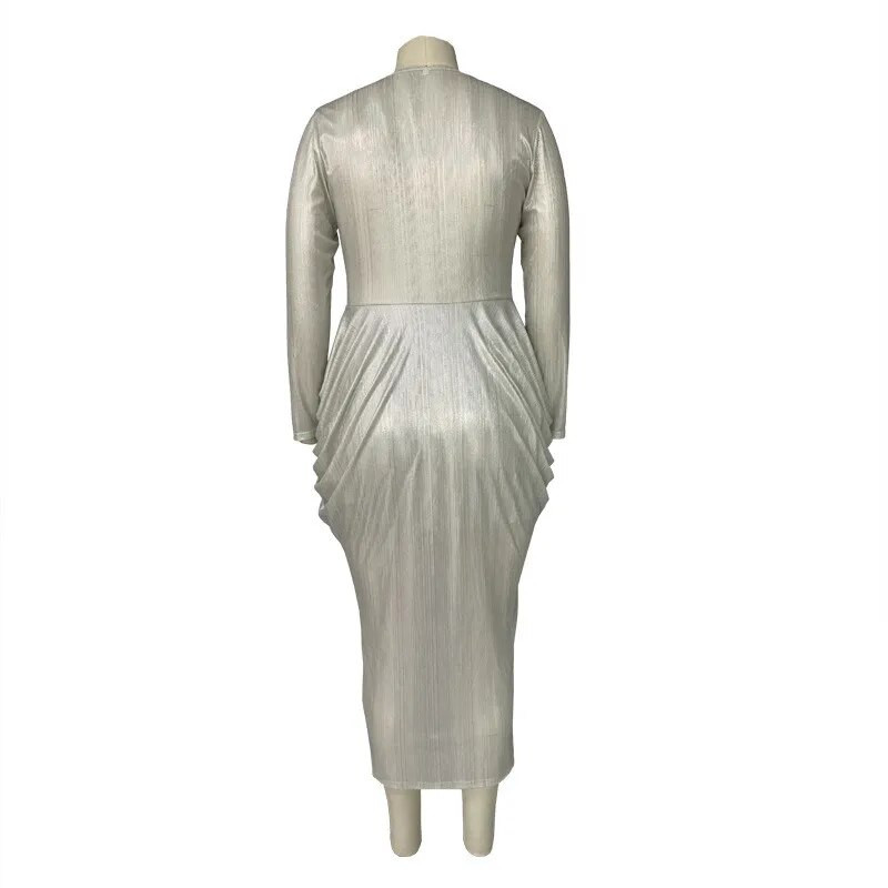 Didelio dydžio moteriški drabužiai vakarėliams Elegantiškos seksualios V kaklo masyvios kūno spalvos vakarinės suknelės mados gatvės drabužiai Didmeninė prekyba