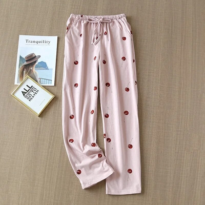 Jaapani pidžaamapüksid naiste puuvillased kevad- ja sügispüksid puuvillased kootud puuvillased kodupüksid lahtised suured püksid