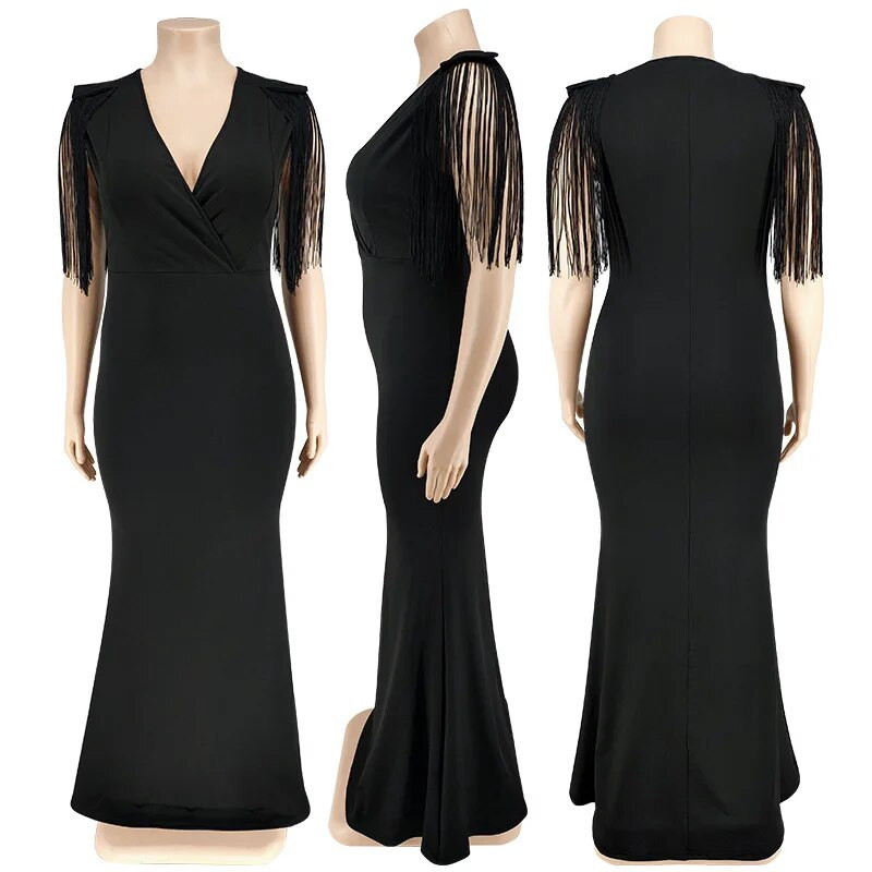 Suures suuruses elegantsed naiste kleidid, 2023. aasta suveõhtu tuttkleit, mood ballirõivad, hulgirõivad