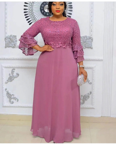 Afričke svečane haljine velikih veličina za žene Nova moda Dashiki Ankara čipkaste vjenčanice Elegantna turska muslimanska maksi haljina