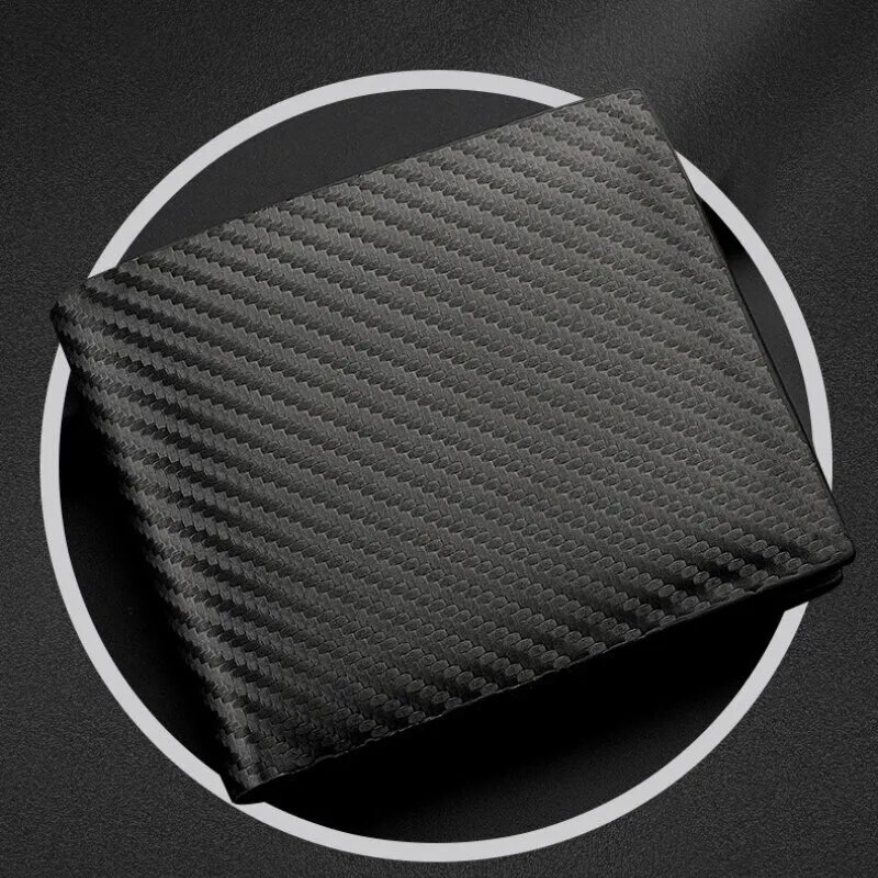 Νέο Πορτοφόλι Carbon Fiber Πακέτο Ανδρικής Κάρτας One Ipper Europe and America Horizontal