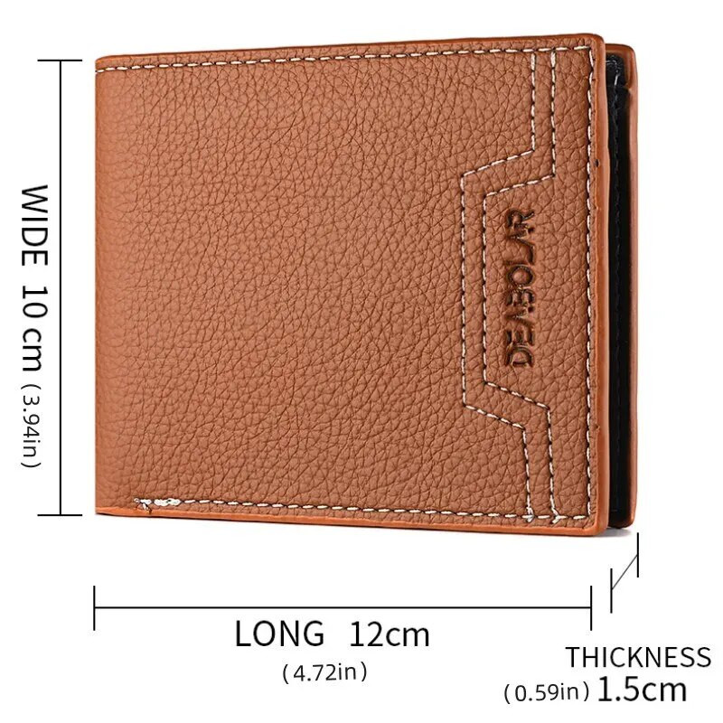 Vintage rahakott Õhuke rahakott meestele Rahakott Ühevärviline Kvaliteetne Multi Card Meeste Rahakott