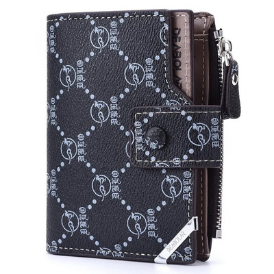 Uus vana lilleline multifunktsionaalne rahakott Meeste lühike vertikaalne lukuga lukuga retro rahakott