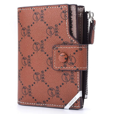 Uus vana lilleline multifunktsionaalne rahakott Meeste lühike vertikaalne lukuga lukuga retro rahakott