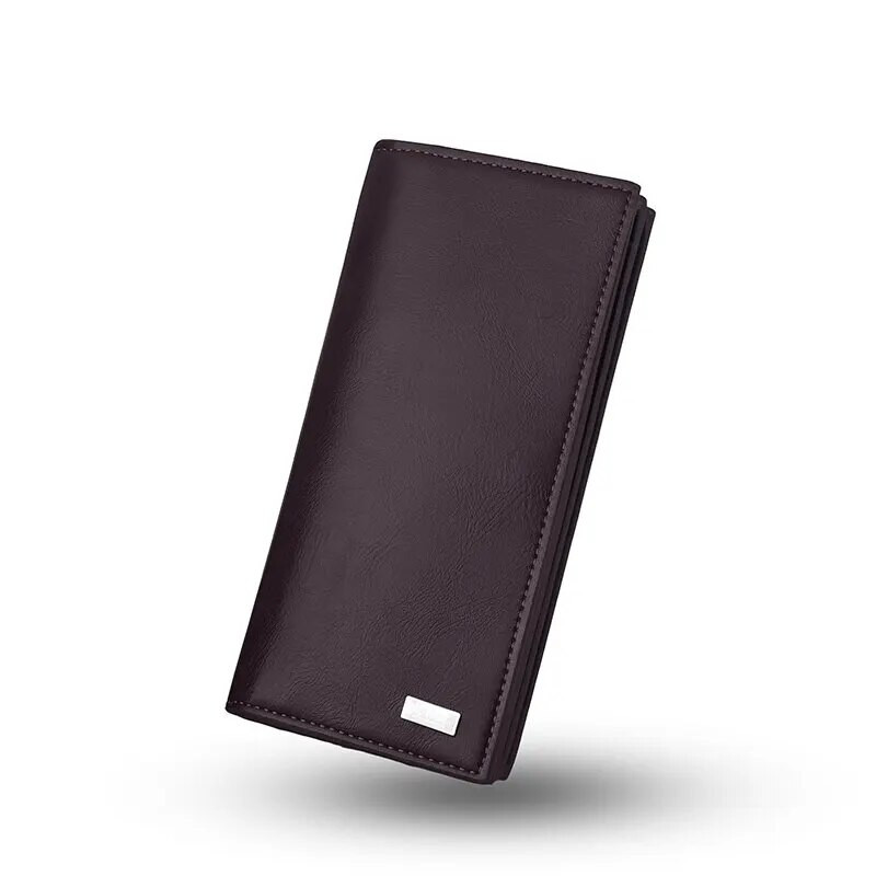 Meeste mood pikk rahakott, pehmest nahast vöökoht, suure mahutavusega mobiilne rahakott