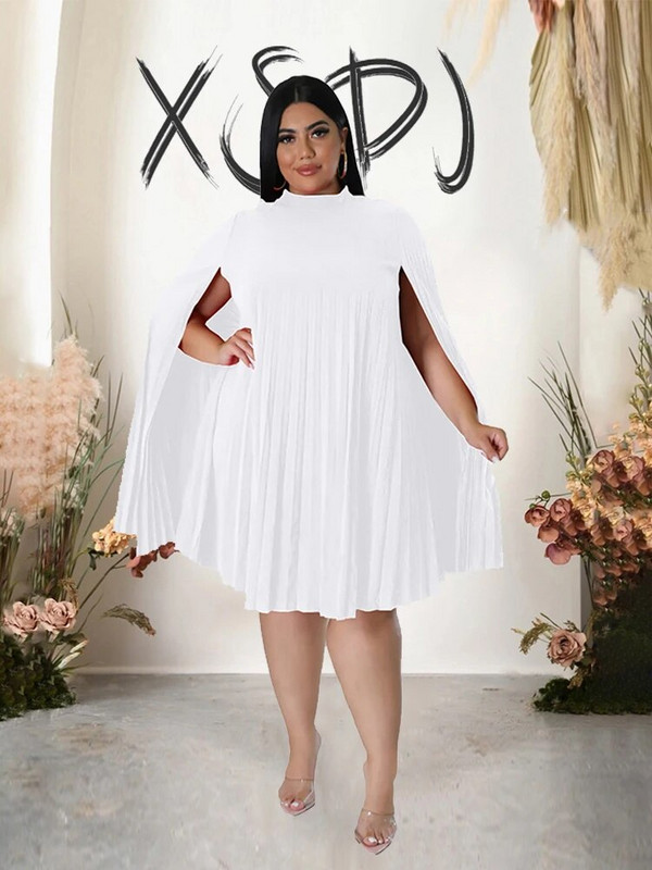 Šikk ja elegantne naistekleit avar seksikas lühikesed julged kleidid suvine plisseeritud šifoonkleit suures suuruses hulgimüük