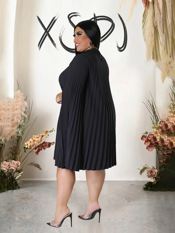 Šikk ja elegantne naistekleit avar seksikas lühikesed julged kleidid suvine plisseeritud šifoonkleit suures suuruses hulgimüük