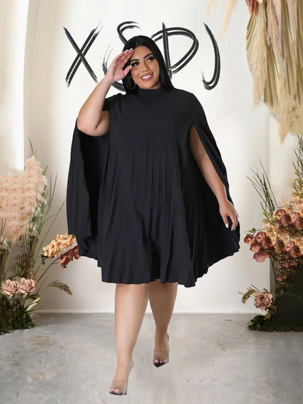 Šikk ja elegantne naistekleit avar seksikas lühikesed julged kleidid suvine plisseeritud šifoonkleit suures suuruses hulgimüük