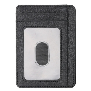 Νέο ανδρικό δερμάτινο πορτοφόλι RFID Blocking Slim Θήκη πιστωτικής κάρτας Επαγγελματικό αντρικό φορητό μίνι ταξιδιωτικό πορτοφόλι για άντρα