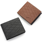 Vyriška trumpa piniginė, odinė vyriška piniginė, jungiamasis diržas, vyris iš kelių kortelių, įspausta verslo laisvalaikio trumpa piniginė vyrams