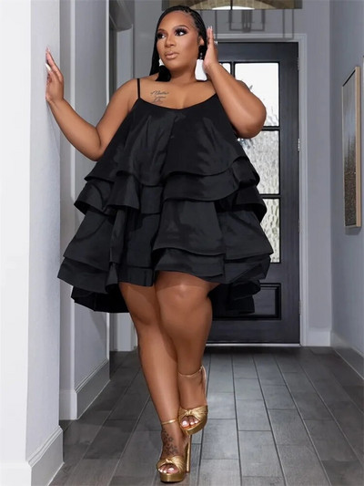Wmstar haljine velikih veličina za žene bez rukava Seksi party slatka mini haljina s volanima s velikim porubom Novo u ljetnoj odjeći Veleprodaja Dropshipping
