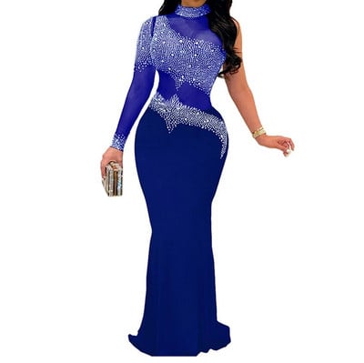 Didelio dydžio moteriška vakarinė suknelė Kalnų krištolinio tinklelio elegantiškos suknelės 2023 m. vasaros moteriškas laisvalaikio gimtadienio chalatas Moteriška prabangi vakarinė suknelė