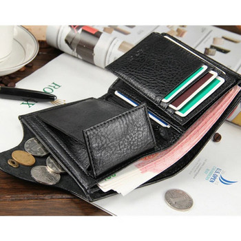Νέο επώνυμα υψηλής ποιότητας κοντό ανδρικό πορτοφόλι με τσεπάκι νομισμάτων Εγγύηση ποιότητας Δερμάτινο τσαντάκι για ανδρική θήκη κάρτας Restor