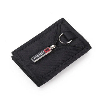 Nylon Trifold Casual πορτοφόλι για άνδρες άνδρες Γυναίκες Νέοι τσάντα χρημάτων καινοτόμο πορτοφόλι με φερμουάρ Κέρμα θήκη ταυτότητας Παιδική τσέπη