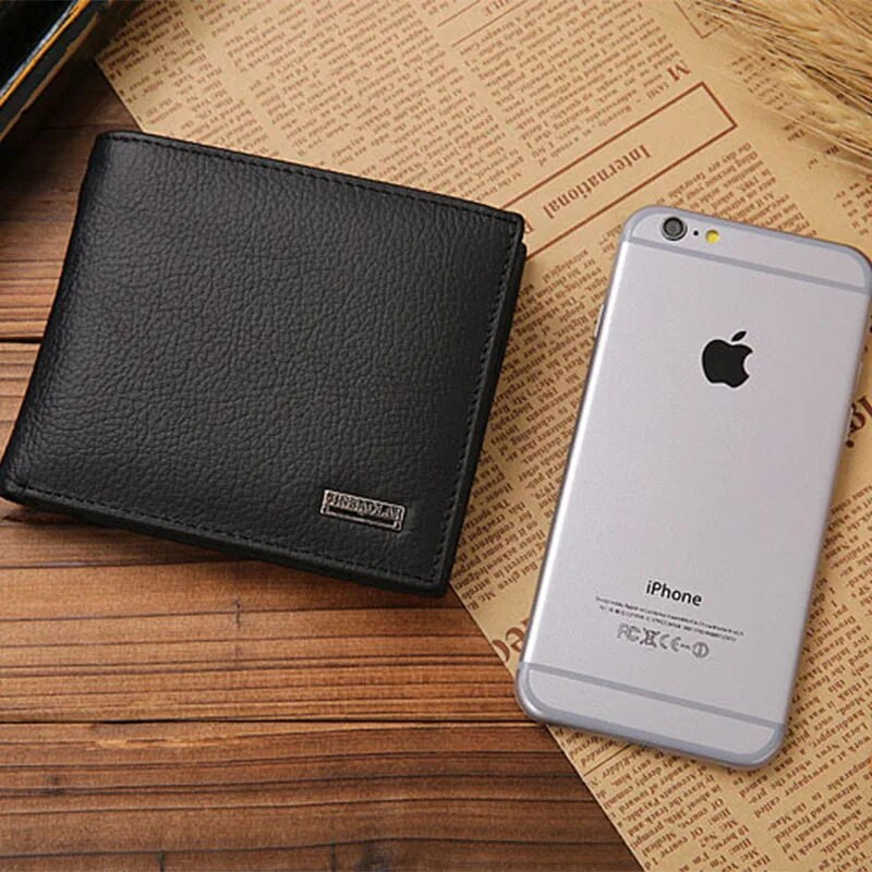 Ανδρικό πορτοφόλι Jinbaolai από με τσέπη νομισμάτων Κοντή τσάντα σχεδιαστή για ανδρική θήκη κάρτας Εσωτερική τσέπη με φερμουάρ