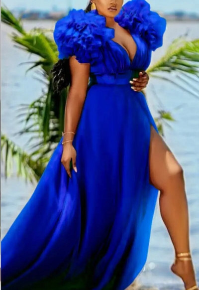 Ženske veće veličine 5xl haljine Mrežaste elegantne svečane haljine bez rukava 2023. Ljetne ženske modne splitske haljine Večernja veleprodajna odjeća