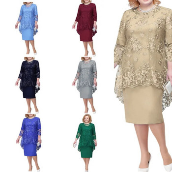 Plus Size Νέο Γυναικείο Φόρεμα 2023 Lace Bodycon Φόρεμα Γυναικεία Φορέματα Oversize Βραδινά πάρτι Κομψά πολυτελή Celebrity Vestidos