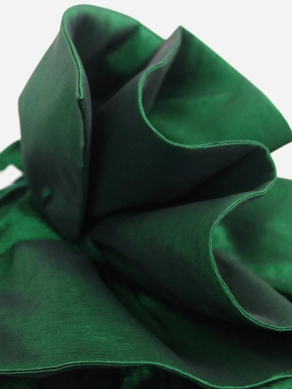 Μακρύ φόρεμα για γυναίκες συν μέγεθος 4XL βολάν Ψηλόμεση Σκούρο Πράσινο Βραδινά Γενέθλια Εκδήλωση Γάμου Γυναικεία Χριστούγεννα