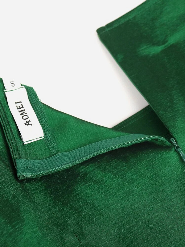 Μακρύ φόρεμα για γυναίκες συν μέγεθος 4XL βολάν Ψηλόμεση Σκούρο Πράσινο Βραδινά Γενέθλια Εκδήλωση Γάμου Γυναικεία Χριστούγεννα