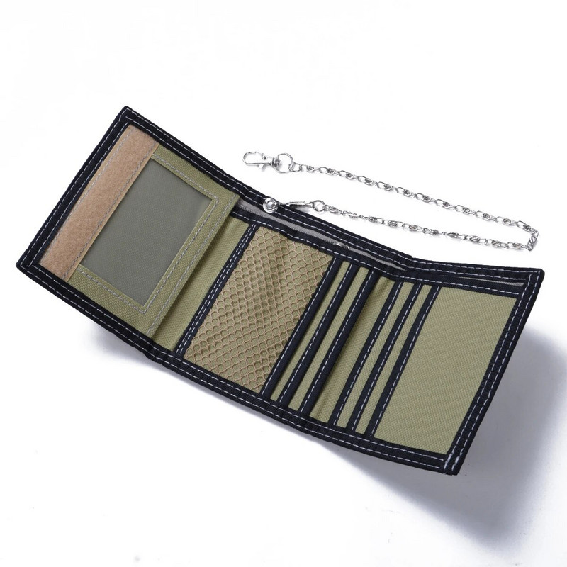 Vyriška sulankstoma maža piniginė su triguba sportine pinigine grynųjų pinigų laikiklis gimtadienio dovanai trumpa sankaba