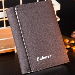 RFID varguskaitse rahakott Meeste lõuendist rahakott Mündikott Kolmekordne kokkupandav lühike rahakott isadepäeva kingitus-123-10sanze